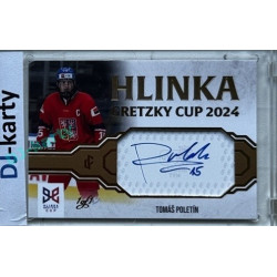 2024/25 LC Repre serie 1 #HGC-TPO Tomáš Poletín Hlinka Gretzky Cup 2024 Authentic Signature Gold 1of1