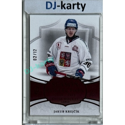 2024/25 LC Repre serie 1 #SHG-05 Jakub Krejčík Season Collection Swiss Hockey Games 2024 Red xx/12