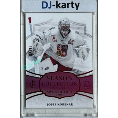 2024/25 LC Repre serie 1 #SHG-26  Josef Kořenář Season Collection Swiss Hockey Games 2024 Red xx/12