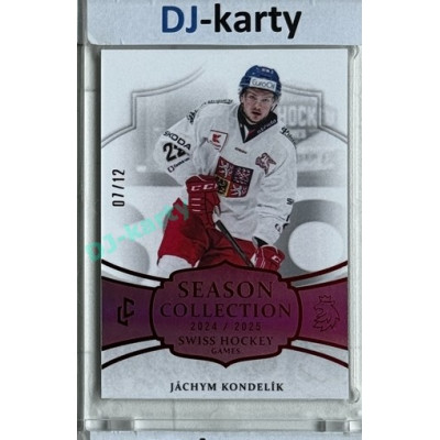 2024/25 LC Repre serie 1 #SHG-16 Jáchym Kondelík Season Collection Swiss Hockey Games 2024 Red xx/12