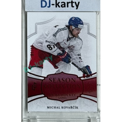 2024/25 LC Repre serie 1 #SHG-20 Michal Kovařčík Season Collection Swiss Hockey Games 2024 Red xx/12