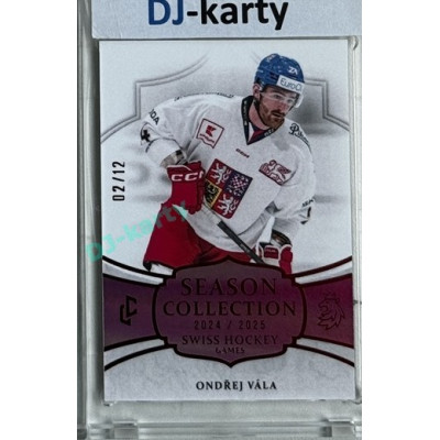 2024/25 LC Repre serie 1 #SHG-04 Ondřej Vála Season Collection Swiss Hockey Games 2024 Red xx/12