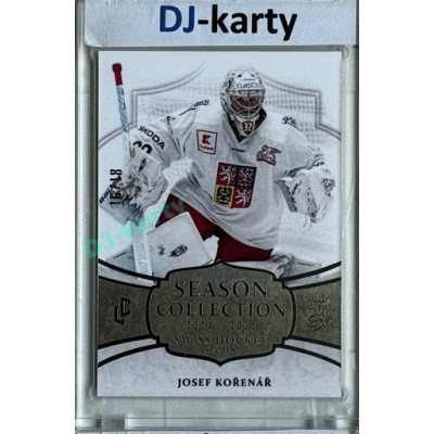 2024/25 LC Repre serie 1 #SHG-26 Josef Kořenář Season Collection Swiss Hockey Games 2024 Platinum xx/18