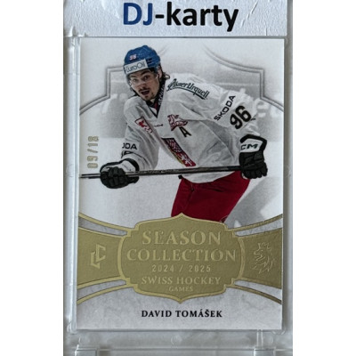 2024/25 LC Repre serie 1 #SHG-24 David Tomášek Season Collection Swiss Hockey Games 2024 Platinum xx/18