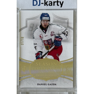 2024/25 LC Repre serie 1 #SHG-06 Daniel Gazda Season Collection Swiss Hockey Games 2024 Platinum xx/18