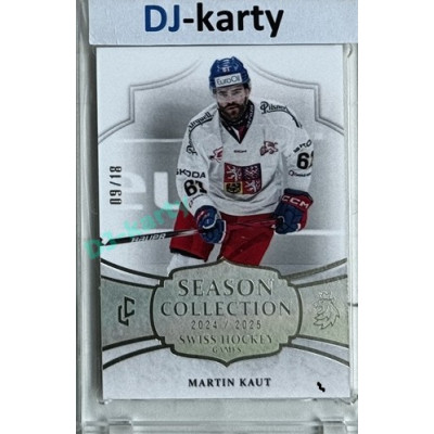 2024/25 LC Repre serie 1 #SHG-19 Martin Kaut Season Collection Swiss Hockey Games 2024 Platinum xx/18
