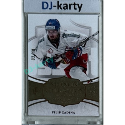 2024/25 LC Repre serie 1 #SHG-22 Filip Zadina Season Collection Swiss Hockey Games 2024 Platinum xx/18