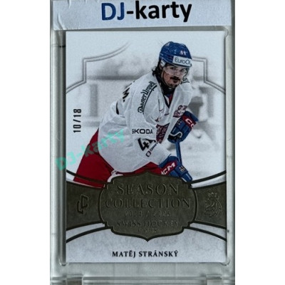 2024/25 LC Repre serie 1 #SHG-18 Matěj Stránský Season Collection Swiss Hockey Games 2024 Platinum xx/18