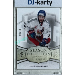 2024/25 LC Repre serie 1 #SHG-10 Ondřej Beránek Season Collection Swiss Hockey Games 2024 Platinum xx/18