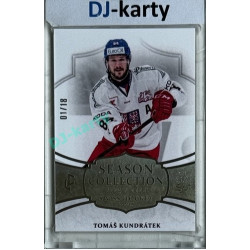 2024/25 LC Repre serie 1 #SHG-09 Tomáš Kundrátek Season Collection Swiss Hockey Games 2024 Platinum xx/18