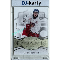 2024/25 LC Repre serie 1 #SHG-16 Jáchym Kondelík Season Collection Swiss Hockey Games 2024 Platinum xx/18