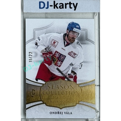 2024/25 LC Repre serie 1 #SHG-04 Ondřej Vála Season Collection Swiss Hockey Games 2024 Gold xx/22