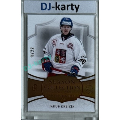 2024/25 LC Repre serie 1 #SHG-05 Jakub Krejčík Season Collection Swiss Hockey Games 2024 Gold xx/22