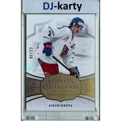 2024/25 LC Repre serie 1 #SHG-01 Jakub Sirota Season Collection Swiss Hockey Games 2024 Gold xx/22