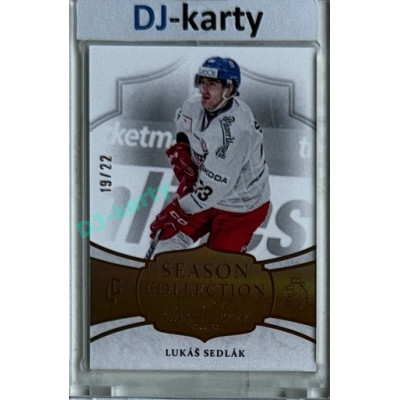 2024/25 LC Repre serie 1 #SHG-17 Lukáš Sedlák Season Collection Swiss Hockey Games 2024 Gold xx/22