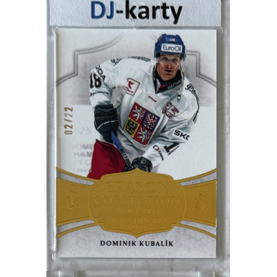 2024/25 LC Repre serie 1 #SHG-14 Dominik Kubalík Season Collection Swiss Hockey Games 2024 Gold xx/22