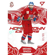 2025 Sportzoo Hokejové ČESKO #HS-27 Michael Špaček Homegrown Ice Stars Red xx/99