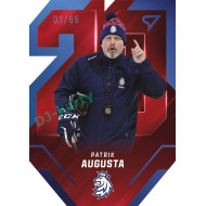 2025 Sportzoo Hokejové ČESKO #TE-25 Patrik Augusta Team 20 Blue xx/65