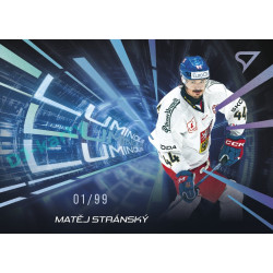 2025 Sportzoo Hokejové ČESKO #LS-23 Matěj Stránský Luminous Blue 14/99