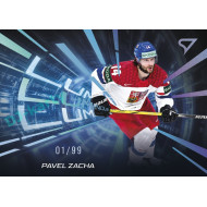 2025 Sportzoo Hokejové ČESKO #LS-26 Pavel Zacha Luminous Blue 14/99