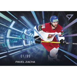 2025 Sportzoo Hokejové ČESKO #LS-26 Pavel Zacha Luminous Blue 14/99