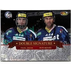 2013/14 OFS Pavel Zacha / Petr Nedvěd #DS02 Double Signature