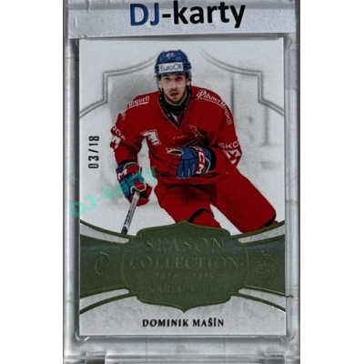 2024/25 LC Repre serie 1 #KC-04 Dominik Mašín Season Collection Season Collection Karjala Cup 2024 Platinum xx/18