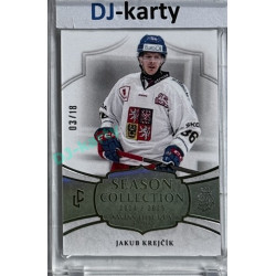 2024/25 LC Repre serie 1 #KC-05 Jakub Krejčík Season Collection Season Collection Karjala Cup 2024 Platinum xx/18