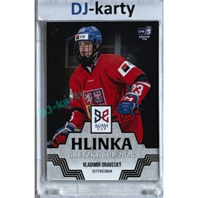 2024/25 LC Repre serie 1 #HGC-06 Vladimír Dravecký Hlinka Gretzky Cup 2024 Platinum xx/22