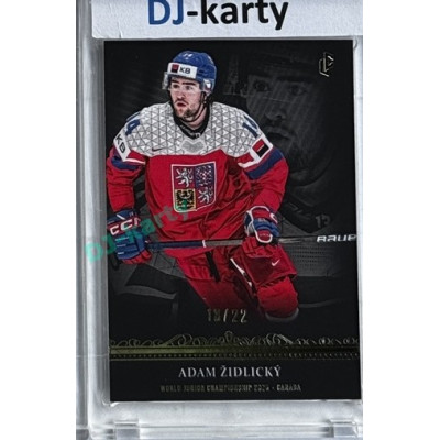 2024/25 LC Repre serie 1 #WJC-10 Adam Židlický World Junior Championship 2025 Canada Platinum xx/22