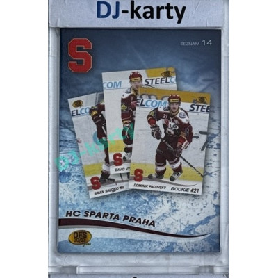 2010/11 OFS #Seznam14 HC Sparta Praha Seznam Karet