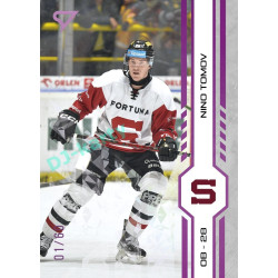 2024/25 Sportzoo ELH Play Off #381 Nino Tomov Purple Iceberg xx/60