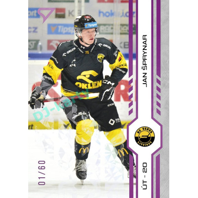 2024/25 Sportzoo ELH Play Off #388 Jan Šprynar Purple Iceberg xx/60