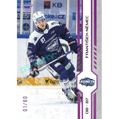 2024/25 Sportzoo ELH Play Off #390 František Němec Purple Iceberg xx/60