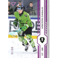 2024/25 Sportzoo ELH Play Off #447 Kristers Zvagulis Purple Iceberg xx/60