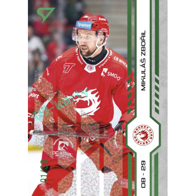 2024/25 Sportzoo ELH Play Off #363 Mikuláš Zbořil Green Glitter xx/30