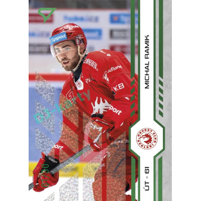 2024/25 Sportzoo ELH Play Off #365 Michal Ramik Green Glitter xx/30