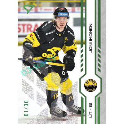 2024/25 Sportzoo ELH Play Off #385 Joni Ikonen Green Glitter xx/30