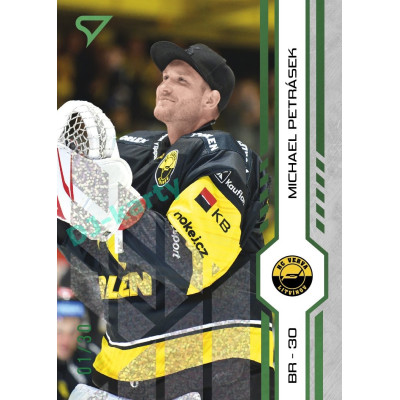 2024/25 Sportzoo ELH Play Off #383 Michael Petrásek Green Glitter xx/30