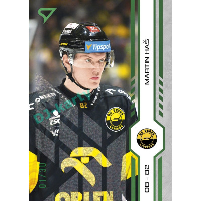 2024/25 Sportzoo ELH Play Off #384 Martin Haš Green Glitter xx/30
