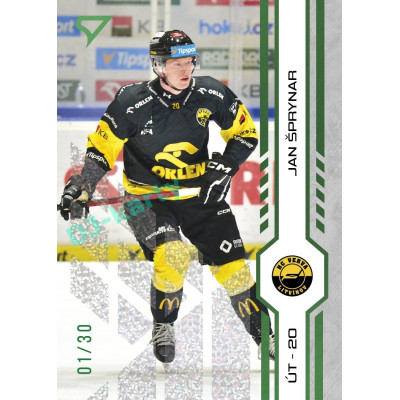 2024/25 Sportzoo ELH Play Off #388 Jan Šprynar Green Glitter xx/30