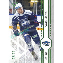2024/25 Sportzoo ELH Play Off #398 Pavel Jenyš Green Glitter xx/30