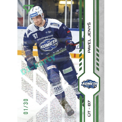 2024/25 Sportzoo ELH Play Off #398 Pavel Jenyš Green Glitter xx/30