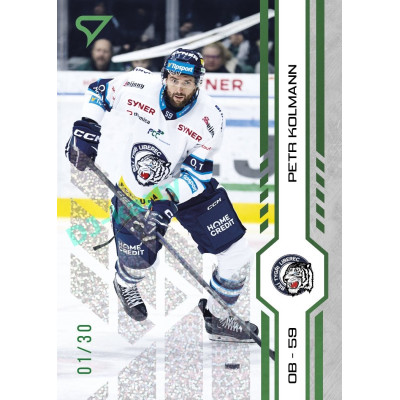 2024/25 Sportzoo ELH Play Off #405 Petr Kolmann Green Glitter xx/30