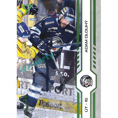 2024/25 Sportzoo ELH Play Off #407 Adam Dlouhý Green Glitter xx/30
