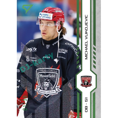 2024/25 Sportzoo ELH Play Off #411 Michael Vukojevic Green Glitter xx/30