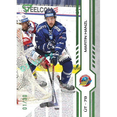 2024/25 Sportzoo ELH Play Off #424 Martin Hanzl Green Glitter xx/30