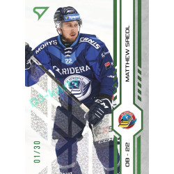 2024/25 Sportzoo ELH Play Off #421 Matthew Sredl Green Glitter xx/30