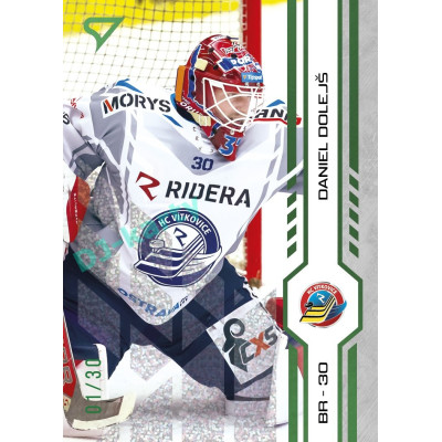 2024/25 Sportzoo ELH Play Off #417 Daniel Dolejš Green Glitter xx/30