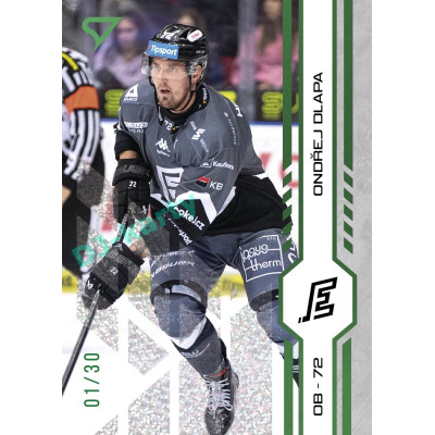 2024/25 Sportzoo ELH Play Off #432 Ondřej Dlapa Green Glitter xx/30